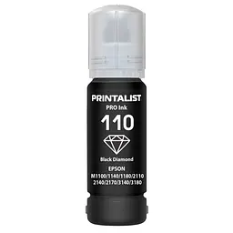 Чорнило PRINTALIST E110 для Epson M1100/M1120 70г Black Pigment пігментне (PL110BP) - мініатюра 5