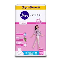 Прокладки нічні Sleepy Slim Night (320 мм) 7 крапель 18 шт. ультратонкі прокладки