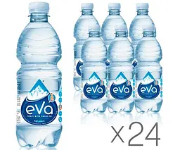 Acqua Eva, 0,5 л, Упаковка 24 шт., Аква Ева, Вода гірська, негазована, ПЕТ