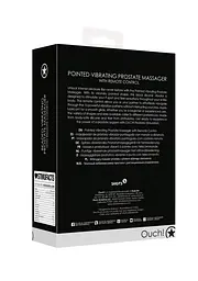 Стимулятор простати Ouch! Pointed Vibrating Prostate Massager, 13,3 см (чорний) - мініатюра 3