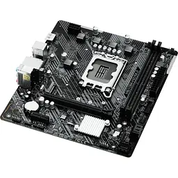 Материнська плата ASRock H610M-H2/M.2 (1700/H610, 2xDDR4, 1xPCIex16, 2xHDMI, 4xSATAІІІ, M.2, GLan, 7.1ch, mATX) - мініатюра 3