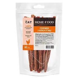 Соломка з м'яса птиці - ласощі для котів Home Food 40 г