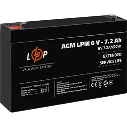 Акумулятор LogicPower AGM 6V (6V/7.2Ah/43.2Wh) (3859) [109176] - мініатюра 2