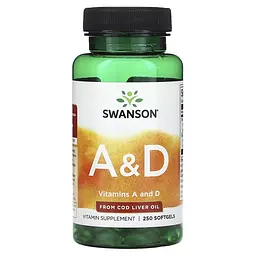 Вітамін А і Д Vitamin A&D - 250 капсул