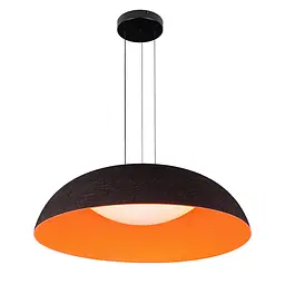 Стильна підвісна LED-люстра Levistella 781PL3953 (600) BK+ORANGE чорна з жовтогарячим 46W - мініатюра 2
