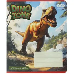 Упаковка зошитів ZiBi Dino 12 аркушів в лінію 25 шт. (ZB25.1751L) - мініатюра 7