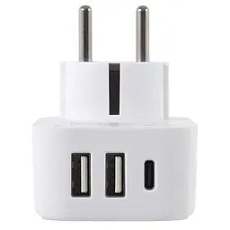 Адаптер Lifeventure European Travel Adaptor USB - мініатюра 3