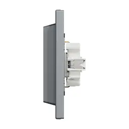 Розетка Schneider Electric ASFORA із заземленням подвійна сталь 16А (EPH9900162) - мініатюра 4
