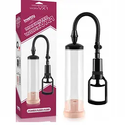 Помпа для пеніса LoveToy Maximizer Worx VX1, 20.3 см прозорий - мініатюра 7