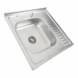 Кухонна мийка з нержавіючої сталі Platinum декор 6060 L (0,7/160 мм), Decor - мініатюра 2