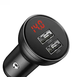 Автомобільний зарядний пристрій Baseus 2USB + Cable Type-C TZCCBX-C0G Black - мініатюра 3