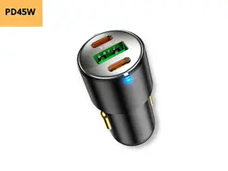 Автомобільний зарядний пристрій XPRO NZ6 PD45W чорний (37361-01) - мініатюра 2