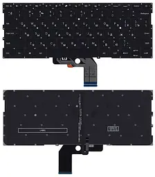 Клавіатура для ноутбука Xiaomi Mi Air (13.3) Black з підсвічуванням (Light), (No Frame)