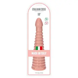 Анальна пробка Toyz4lovers Plug-Italian Cock 10", 26 см (тілесний) - мініатюра 4