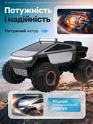 Машинка на радіокеруванні на пульті радіокерована машина 1:12 монстр джип позашляховик зі світлом і звуком - мініатюра 3