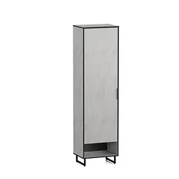 Пенал для одягу з відкритою полицею Moreli Forte F-0005 в стилі Loft 550х2000х400 мм Бетон Тефра