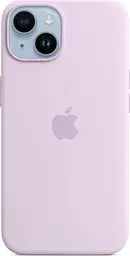 Чохол протиударний силіконовий Silicone Case MPRY3ZE/A MagSafe (Original) для Apple iPhone 14 (6.1") Lilac