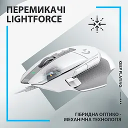 Мишка Logitech G502 X USB White (910-006146) - мініатюра 2