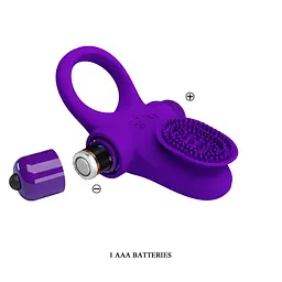 Ерекційне кільце - Pretty Love Vibrant Penis Ring II Purple - мініатюра 3