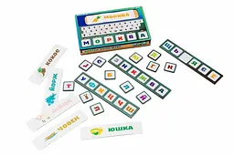 Дерев'яна "Абетка Комп'ютер", Puz-73913 складання слів р. 23х15х3 см PuzzleOk
