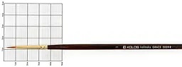 Пензель колонок круглий Grace 3039R № 1 довга ручка KOLOS (4823064900873)