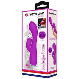 Вібратор-кролик Pretty Love Doreen 19.8 см фіолетовий - мініатюра 11