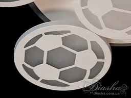 Люстра стельова LED Diasha 8065/5+1WH, 105W, 3200K-6500K, білий акрил, сучасний стиль для дитячої, коридору, кафе - мініатюра 3