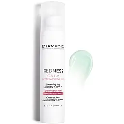 Крем для обличчя Dermedic Redness Calm Correcting Day Cream UV+IR SPF 20 Коригувальний Денний 40 мл (5901643176549) - мініатюра 2