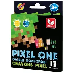 Карандаши цветные Crayons Pixel One 12 цветов 12 шт. (316121007-UA)