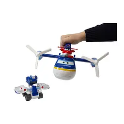 Ігровий набір Super Wings Supercharge 2-in-1 Police Patroller 2в1 Поліцейський транспорт (EU740834) - мініатюра 10