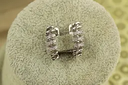 Сережки Xuping Jewelry Пружина 1.6 см сріблясті