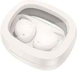 Навушники Hoco EW65 Shadow true wireless sleep BT headset, BT5.3, 30mAh, 500mAh, 4h, Milky white - мініатюра 2