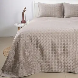 Покривало ТЕП Velour Мозаїка 240x260 см пісочний (4-00518_36195) - мініатюра 3