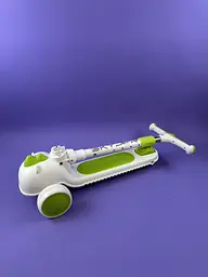 Самокат триколісний "Skyper" R-9708-15 колеса PU 125х40мм зі світлом, музика та підсвічування платформи, кермо складне, в коробці - мініатюра 2
