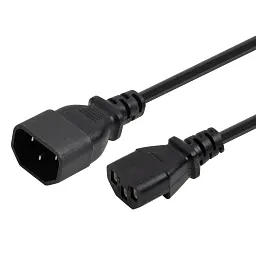 Кабель живлення C13 to C14 1.8m 0.75mm2 copper Vinga (VYPCC13141875CU) - мініатюра 3