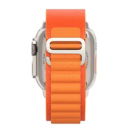 Ремінець для Apple Watch 42 (Series 11-10)/41/40/38, помаранчевий, Alpine Loop Alpina Band, тканинний поліестеровий ремінець для смарт-годин, дихаючий, для активного відпочинку та спорту, ArmorStandart (ARM64978) - мініатюра 6