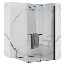Душова стінка Rea Cortis 120 black REA-K8880