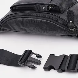 Чоловіча шкіряна сумка Keizer K10023bl-black - мініатюра 4