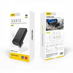 Акумулятор зовнішній Aspor A306 30000 mAh із швидкою зарядкою портативна батарея - мініатюра 5
