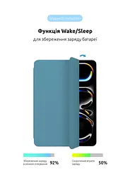 Чехол-книжка для планшета Apple iPad Pro 13 (2024)/Pro 13 (2025) M5, Original Smart Case, denim, 13 , подставка на планшет, искусственная кожа, микрофибра, магнитная крышка с автоотключением экрана, ArmorStandart (ARM74638) - мініатюра 4