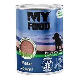 Вологий корм Hermos My Food Паштет для цуценят з ягням 400 г