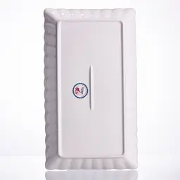 Блюдо сервірувальне новорічне для закусок Santa 30.5 × 17.5 × 2.5 см порцелянове Yiwu HP-SDHK-22 - мініатюра 5