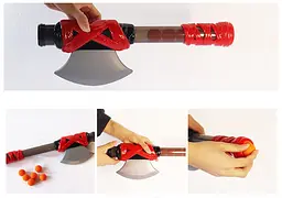 Сокира Бластер із М'якими Кульками Shoot Weapon Power X - мініатюра 5