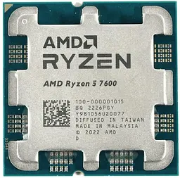 Процесор AMD Ryzen 5 7600 (100-100001015) (Socket AM5, 12T, 5.1 ГГц, Tray)