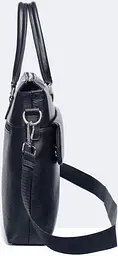 Чоловіча сумка-портфель Tiding Bag шкіряна Чорна - мініатюра 2