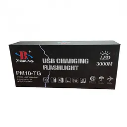 Ліхтар ручний акумуляторний X-Balog bl-X21-GT200 з функцією powerbank акумулятор 26650 - мініатюра 8