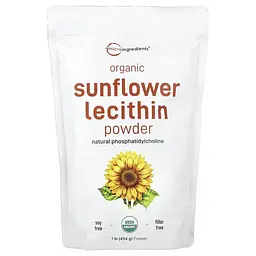 Лецитин Organic Sunflower Lecithin Powder 454 грам Micro Ingredients vit0005552