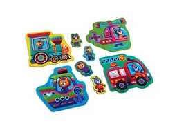 Гра розвиваюча VLADI TOYS "Транспорт. Тварини." пазли картонні VT1722-28 - мініатюра 5