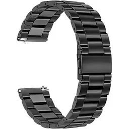 Ремінець DK CDK для Xiaomi Amazfit Active 2 / 2R (W2437) 20mm Metal Fitlink Steel Watch Band (012873) (black)