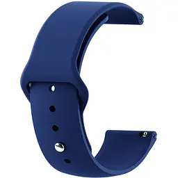 Ремінець Boorui для годинника 22 мм Sport design темно синій (з кнопкою)